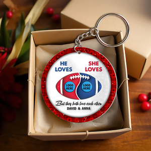 Personalized Gifts For Couple American Football Christmas Ornament 02hupu250924 - Ornament - GoDuckee