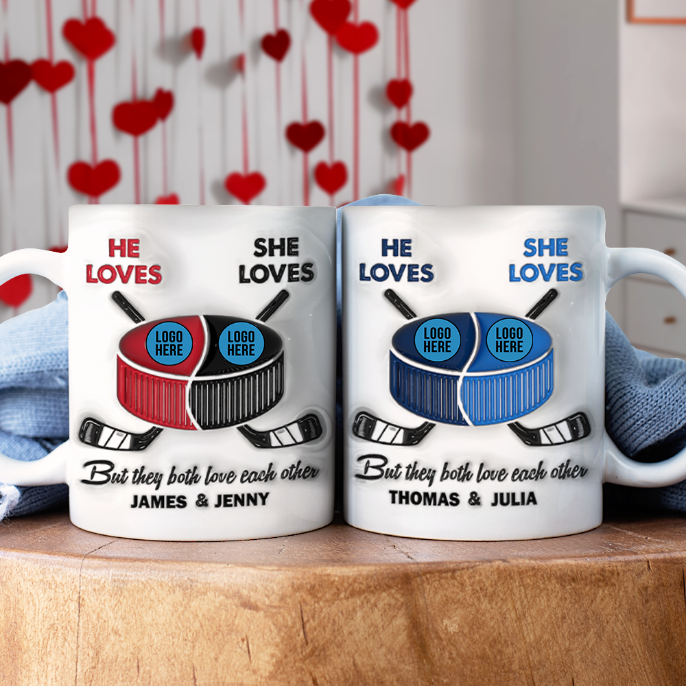 Personalized Gifts For Ice Hockey-loving Couple Coffee Mug 06hupu240125 - Coffee Mug - GoDuckee