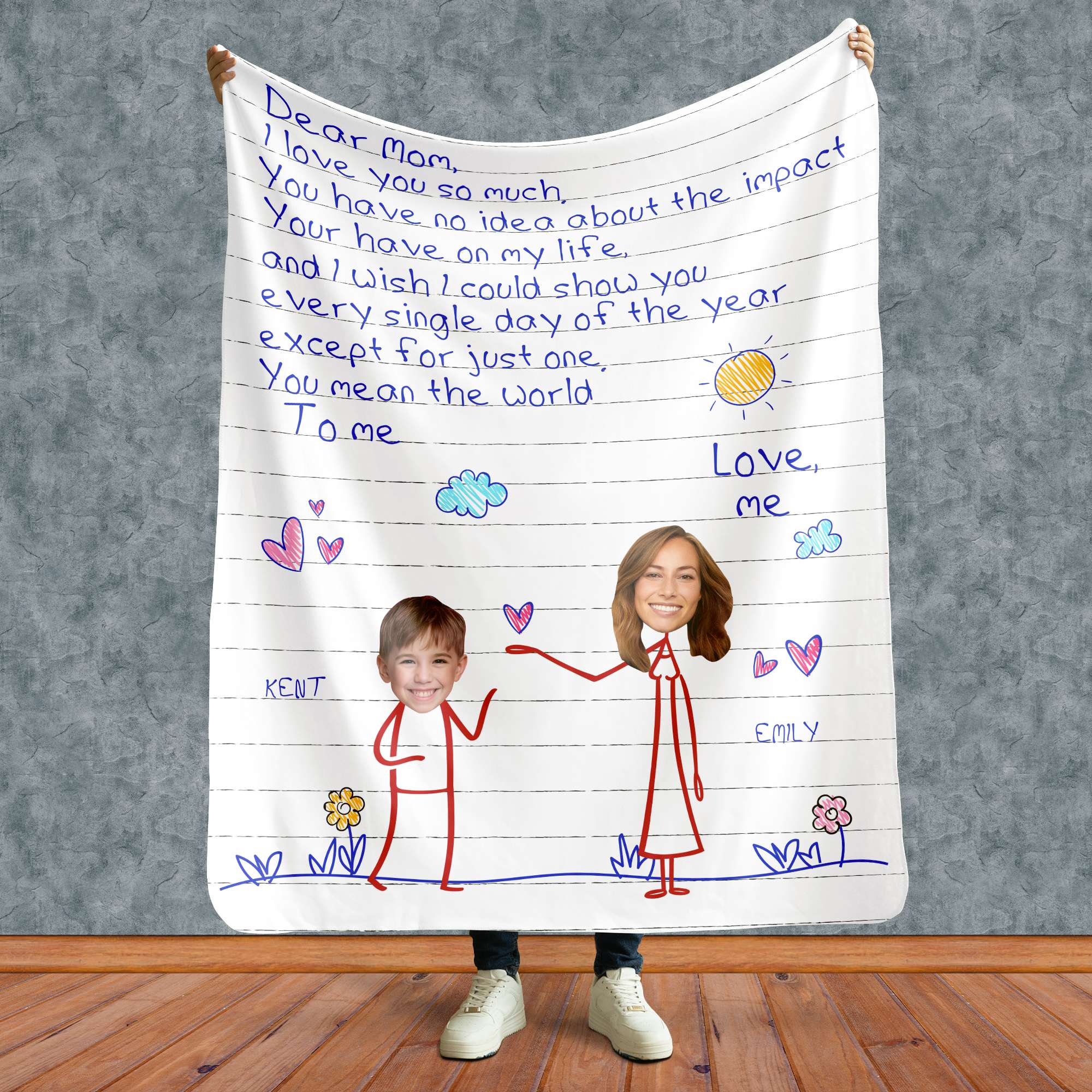 I Love You So Much, Personalized Blanket, Gifts For Mom - Blanket - GoDuckee