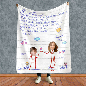 I Love You So Much, Personalized Blanket, Gifts For Mom - Blanket - GoDuckee