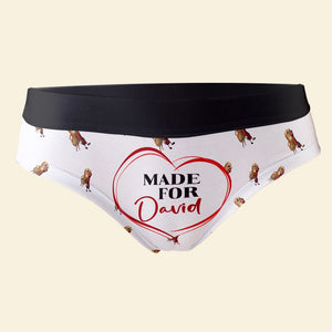 Made For Her/Him, Personalized Men & Women Boxer Briefs, Gift For Couple, Valentine's Gifts - Boxer Briefs - GoDuckee