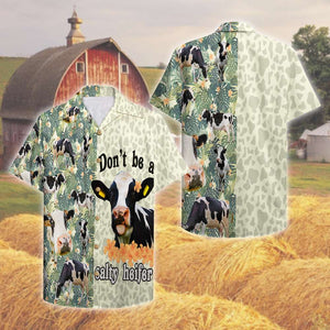 Farmer Don't be a salty heifer Hawaiian Shirt, Aloha Shirt - Hawaiian Shirts - GoDuckee