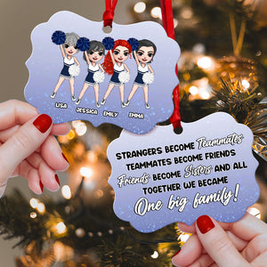 Cheerleading One Big Family - Personalized Aluminium Benelux Ornament - Ornament - GoDuckee