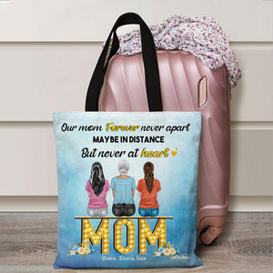 Our Mom Forever Never Apart - Personalized Tote Bag - Gift For Mom - Family Sitting Together - Tote Bag - GoDuckee