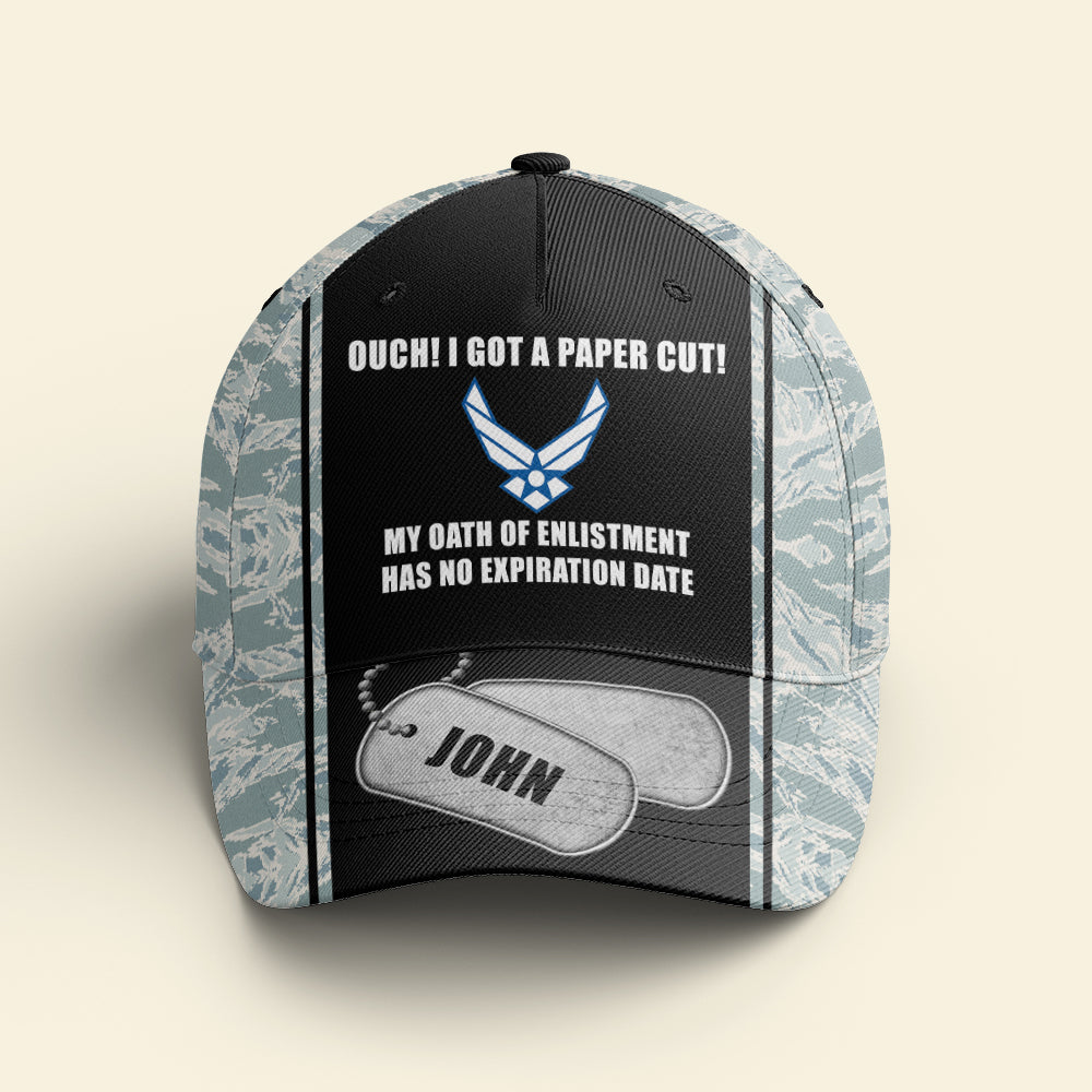 My Oath Of Enlistment Has No Expiration Date, Personalized Military Classic Cap, Custom Military Unit - Classic Cap - GoDuckee