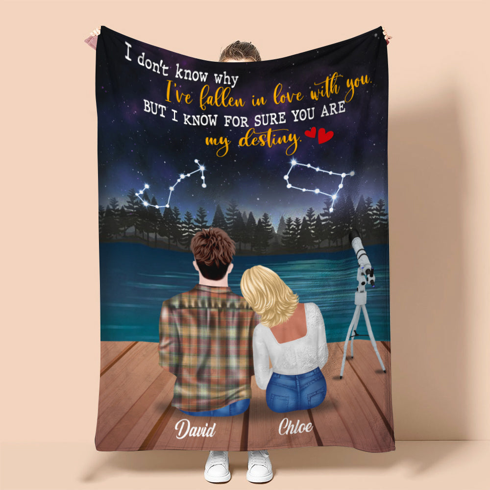 Couple I Know For Sure You Are My Destiny - Custom Blanket - Blanket - GoDuckee