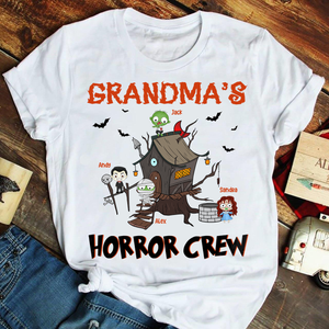 Personalized Gifts For Grandma's Horror Crew - Custom Shirts - Shirts - GoDuckee