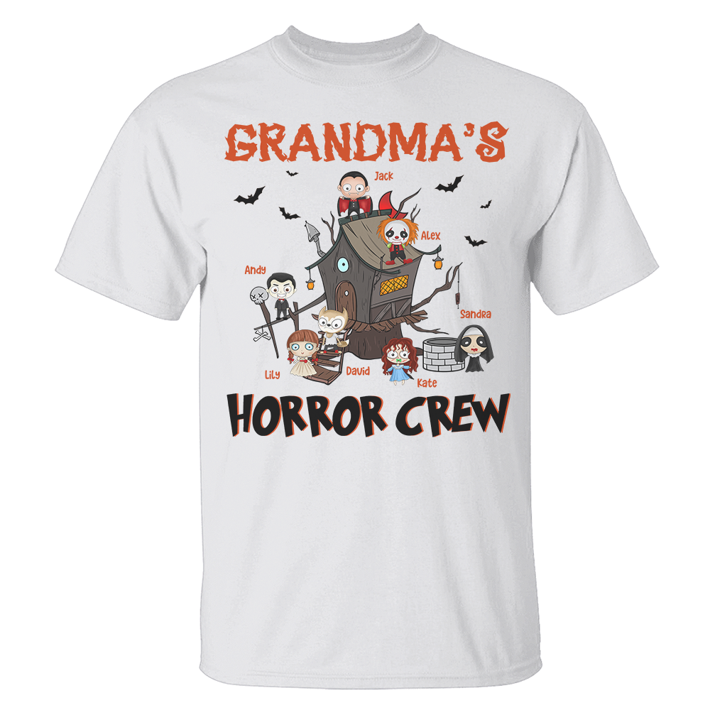 Personalized Gifts For Grandma's Horror Crew - Custom Shirts - Shirts - GoDuckee