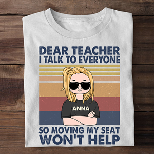 Personalized Gifts For Kids, Back To School, Dear teacher i talk to everyone, Custom Youth Shirt - Shirts - GoDuckee