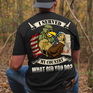 I Served My Country What Did You Do, Custom Army Rank Shirts - Shirts - GoDuckee
