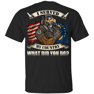 I Served My Country What Did You Do, Custom Air Force Rank Shirts - Shirts - GoDuckee