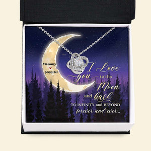 I Love You To The Moon And Back, Gift For Mom, Personalized Necklace, Mother's Day Gift - Jewelry - GoDuckee