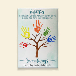 A Father... Love Always - Personalized Canvas Print - Poster & Canvas - GoDuckee