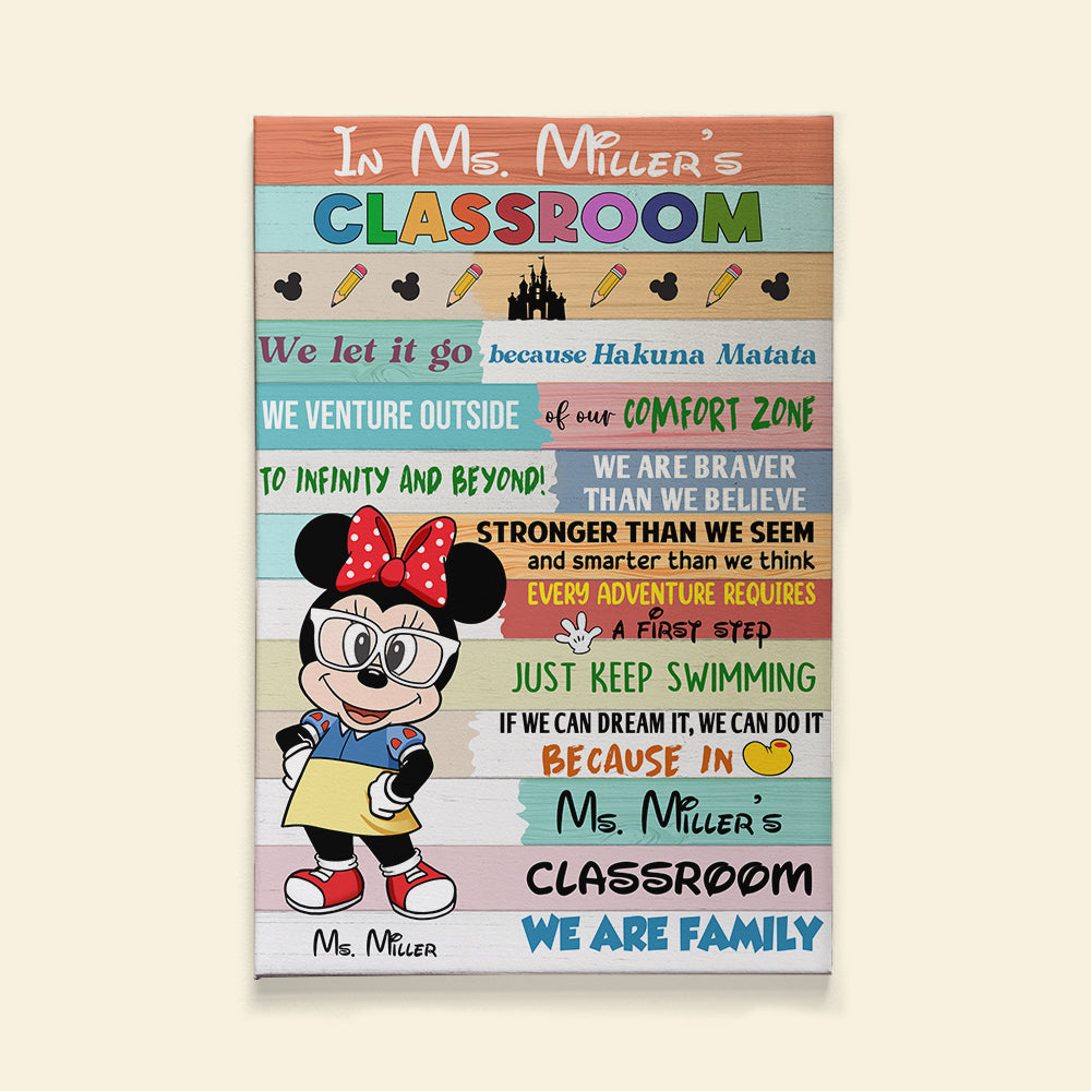 We Are Braver Than We Believe, Stronger Than We Seem, Personalized Teacher Poster - Poster & Canvas - GoDuckee