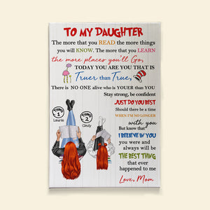 Personalized Reading Mother & Daughter Poster - To My Daughter, Reading Is Our Things - Poster & Canvas - GoDuckee
