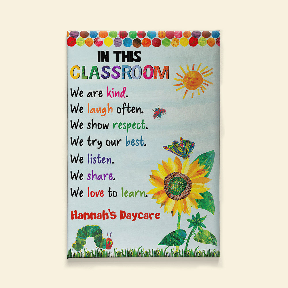 In This Classroom, We Try Our Best, Personalized Teacher Poster, Gift For Teacher - Poster & Canvas - GoDuckee