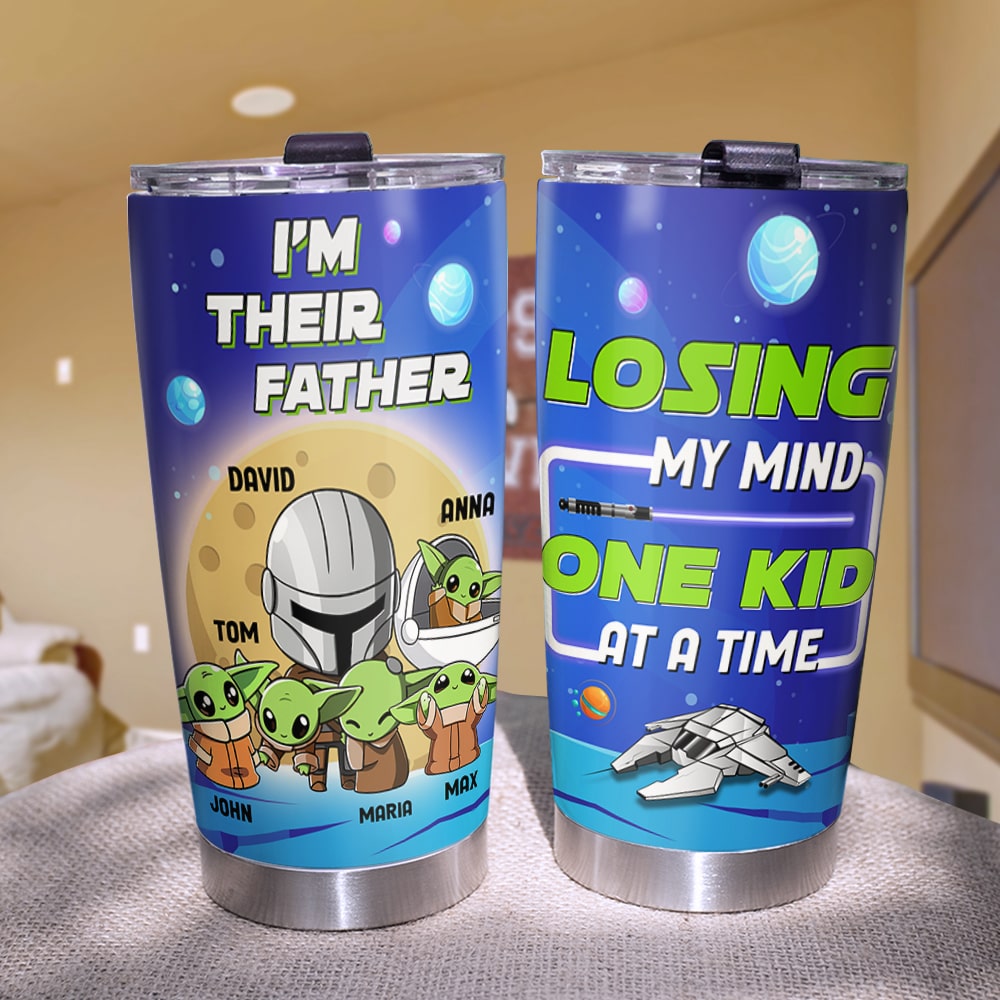 Bluey Losing My Mind One Kid At A Time, Personalized Custom Tumbler Cup