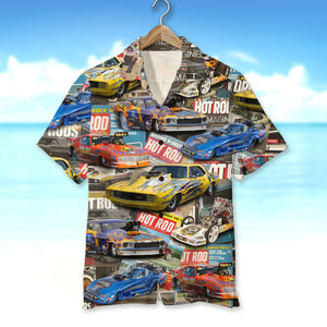Custom Drag Racing Car Photo Shirt, Gift For Racing Lovers - Hawaiian Shirts - GoDuckee