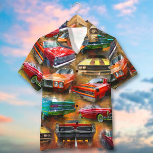 Muscle Car Hawaiian Shirt, Aloha Shirt, Gift For Car Lovers - Hawaiian Shirts - GoDuckee