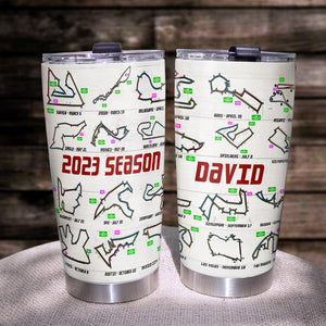 Personalized F1 Racing 2023 Season Tumbler, Gift For Racing Lovers - Tumbler Cup - GoDuckee