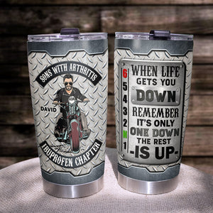 Sons Of Arthritis Ibuprofen Chapter Personalized Biker Tumbler Gift For Him - Tumbler Cup - GoDuckee