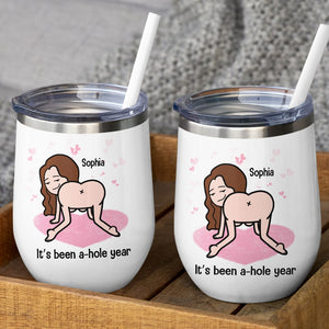 It's Been A-Hole Year Personalized Mug, Gift For Couple, Couple Anniversary Gift, Funny Couple Mug - Coffee Mug - GoDuckee