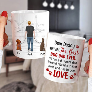 You Are The Best Dog Dad Ever, Personalized Coffee Mug, Father's Day Gift, Gift For Dog Lovers - Coffee Mug - GoDuckee
