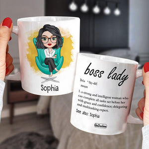 Boss Lady Definition Personalized Mug Gift For Her - Coffee Mug - GoDuckee