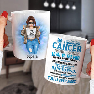 The Strongest Cancer Definition Personalized Zodiac Astrology Mug Gift For Her - Coffee Mug - GoDuckee