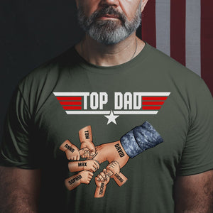 Top Dad Personalized Veteran Shirt Gift For Dad - Shirts - GoDuckee