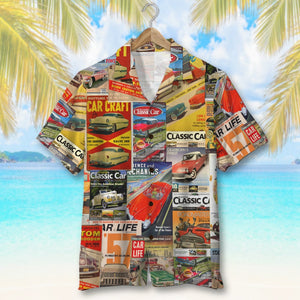 Classic Car Hawaiian Shirt, Aloha Shirt, Gift For Car Lovers - Hawaiian Shirts - GoDuckee