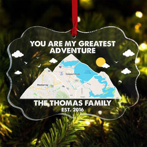 Some Call It Adventure We Call It Life - Custom Family Map Ornament - Christmas Tree Decor - Ornament - GoDuckee