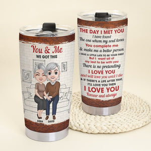 The Day I Met You, Personalized Tumbler, Gifts For Couple - Tumbler Cup - GoDuckee