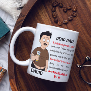 Dear Dad Happy Father's Day Personalized Mug Gift For Dad - Coffee Mug - GoDuckee