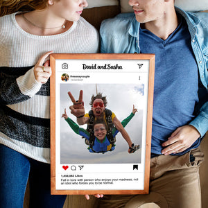 Custom Couple Photo Poster - Instagram Frame - Poster & Canvas - GoDuckee