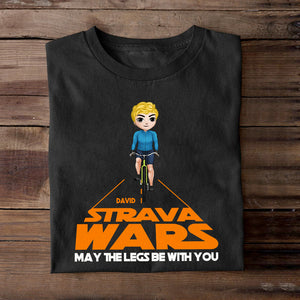 Personalized Cycling Shirts - Strava Wars May The Legs Be With You - Shirts - GoDuckee