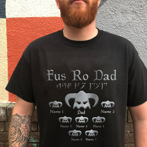 Personalized Father's Day - The Elder Scrolls Fus Ro Dad - Shirts - GoDuckee