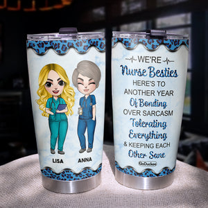 Personalized Nurse Besties Tumbler - We're Nurse Besties - Tumbler Cup - GoDuckee
