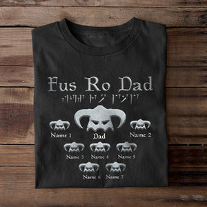 Personalized Father's Day - The Elder Scrolls Fus Ro Dad - Shirts - GoDuckee