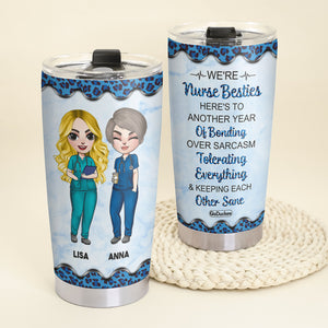 Personalized Nurse Besties Tumbler - We're Nurse Besties - Tumbler Cup - GoDuckee