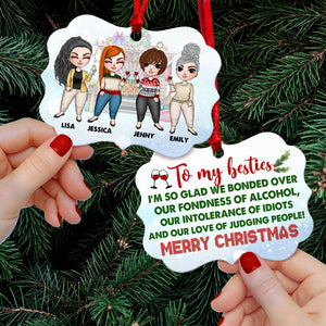 Friends Merry Christmas - Personalized Ornament - Ornament - GoDuckee