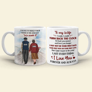 Old Couple To My Wife - Personalized White Mug 03ACHG1301 - Coffee Mug - GoDuckee