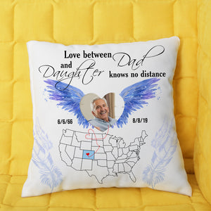Personalized Gifts For Family, Love Know no distance Custom Photo Pillow - Pillow - GoDuckee