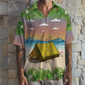 Personalized Camping Bigfoots Hawaiian Shirt - If I Am Drunk It's My Camping Friends Fault - Hawaiian Shirts - GoDuckee