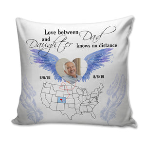 Personalized Gifts For Family, Love Know no distance Custom Photo Pillow - Pillow - GoDuckee