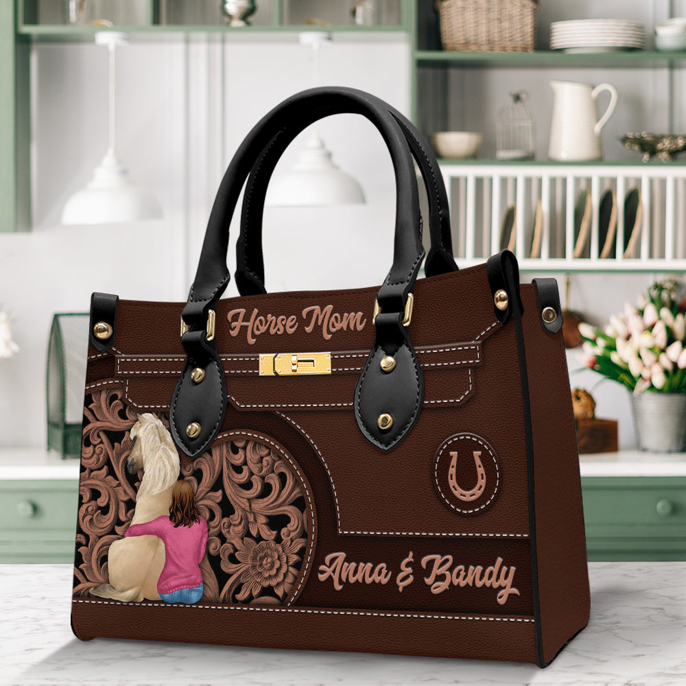 Horse Mom Leather Bag - Leather Bag - GoDuckee