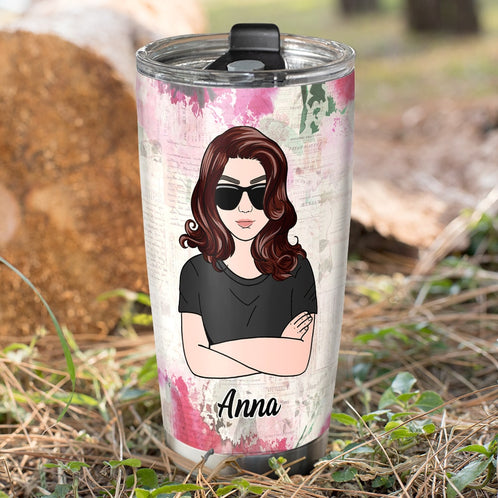 Personalized Mother and Daughter Tumbler - Thank You For All The Help You Give For Being There - Tumbler Cup - GoDuckee