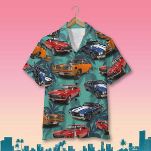 Classic Car Custom Car Image Hawaiian Shirt - Summer Gift - Hawaiian Shirts - GoDuckee