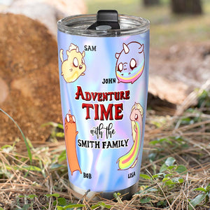 Family Adventuring Time With Our Family, Personalized Tumbler - Tumbler Cup - GoDuckee