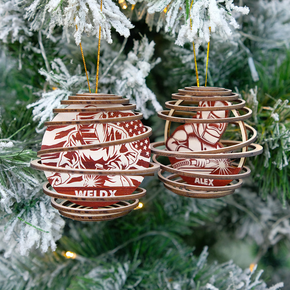 Welder Spiral Ornament, SORMHC, Personalized 3D Ornament - Ornament - GoDuckee